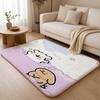 Christmas Korean Line Puppy Floor Mat Flannel Rug Non Slip Absorbent Soft Washable For Entryway Hallway Bathroom Kitchen Decor