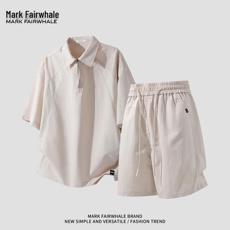 Mark Fairwhale Мужской комплект: поло с молнией и шорты