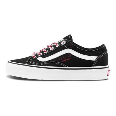 Old Skool Tapered Canvas Разноцветные шнурки Повседневные Прочные Легкие Дышащие Низкие Кеды для Скейтбординга Унисекс кроссовки Черный Белый VN0A54F49Y4