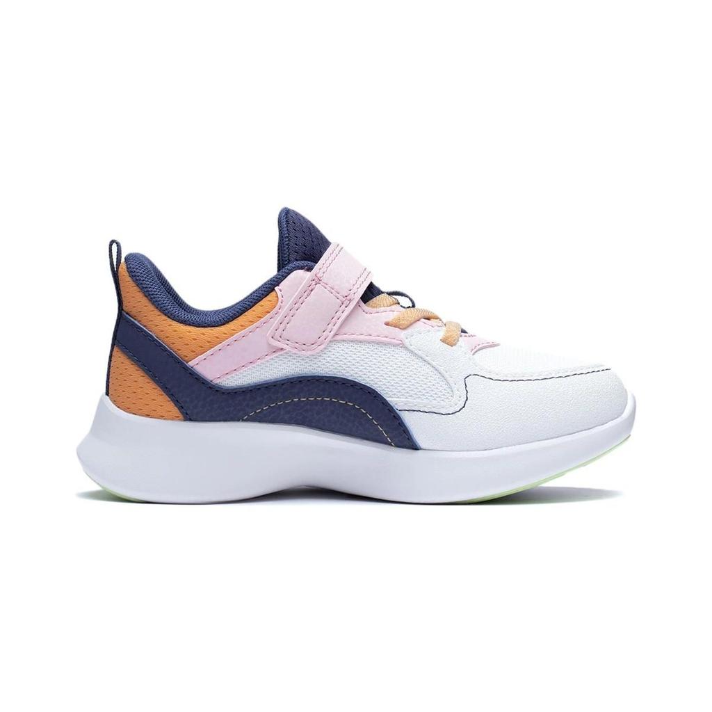 LiNing Lingyue 3.0 прочные дышащие спортивные повседневные туфли детские кроссовки белые синие YKNT022-2