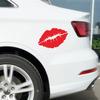 Красные Губы Поцелуй Наклейки Автостайлинг для Авто Авто Бампер Окно Виниловая Наклейка Наклейки DIY Декор 8x4см Сексуальные Автоаксессуары