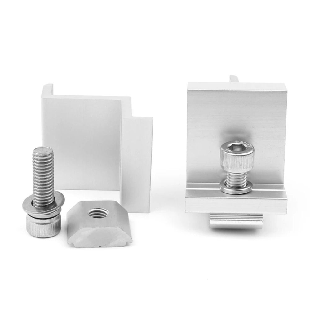 4Pcs Mid Clamp Solar Module Brackets Solar System Install Accessories  Solar System Installation