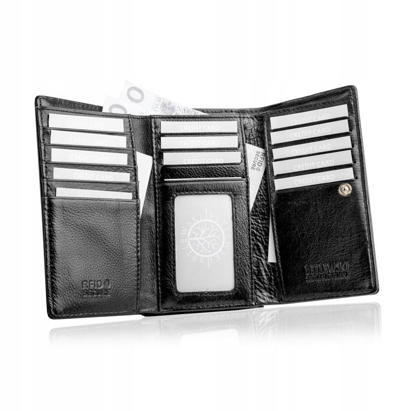 ZBPD-BS-108 BLACK ROYAL Women' Wallet + CERTIFICATE