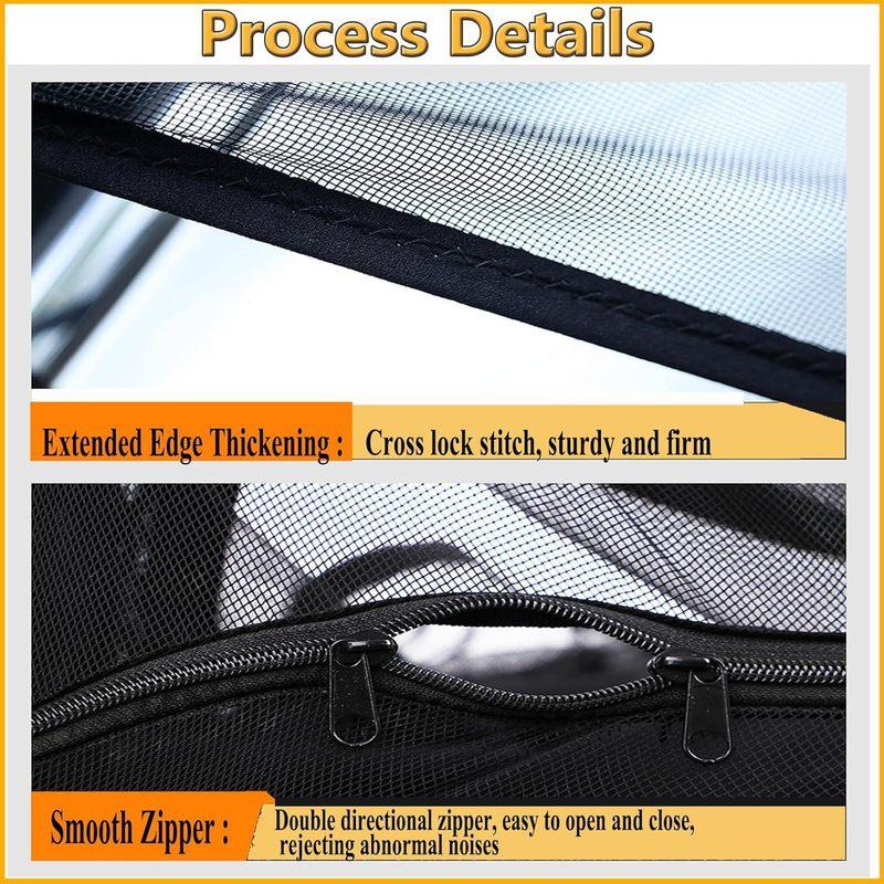 New Car Tailgate Screen, Anti-Mosquito and Anti-Insect Mesh Pocket, Ventilation Trunk Mesh Cover, Outdoor Camping Supplies