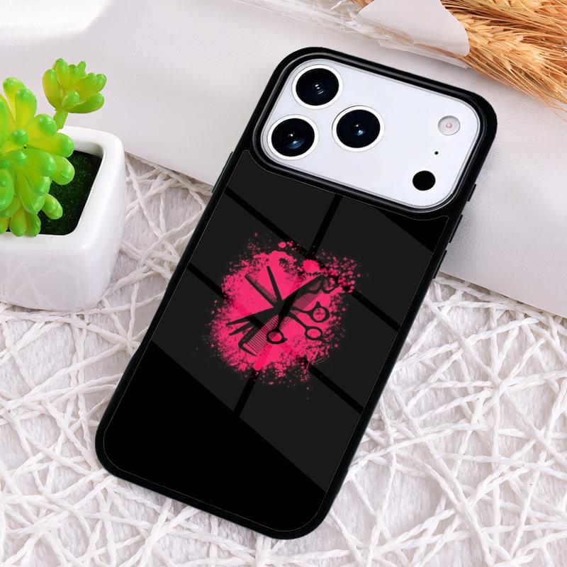 Love Hair Stylist Tools Phone Case for iPhone 17 Air 16 15 11 12 14 13 Pro Max Shockproof Cover