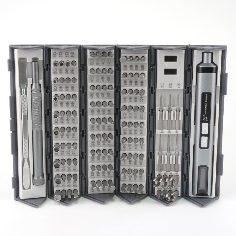 126-in-1 Precision Electric Screwdriver Set – Rechargeable Handheld Tool for Digital Repairs