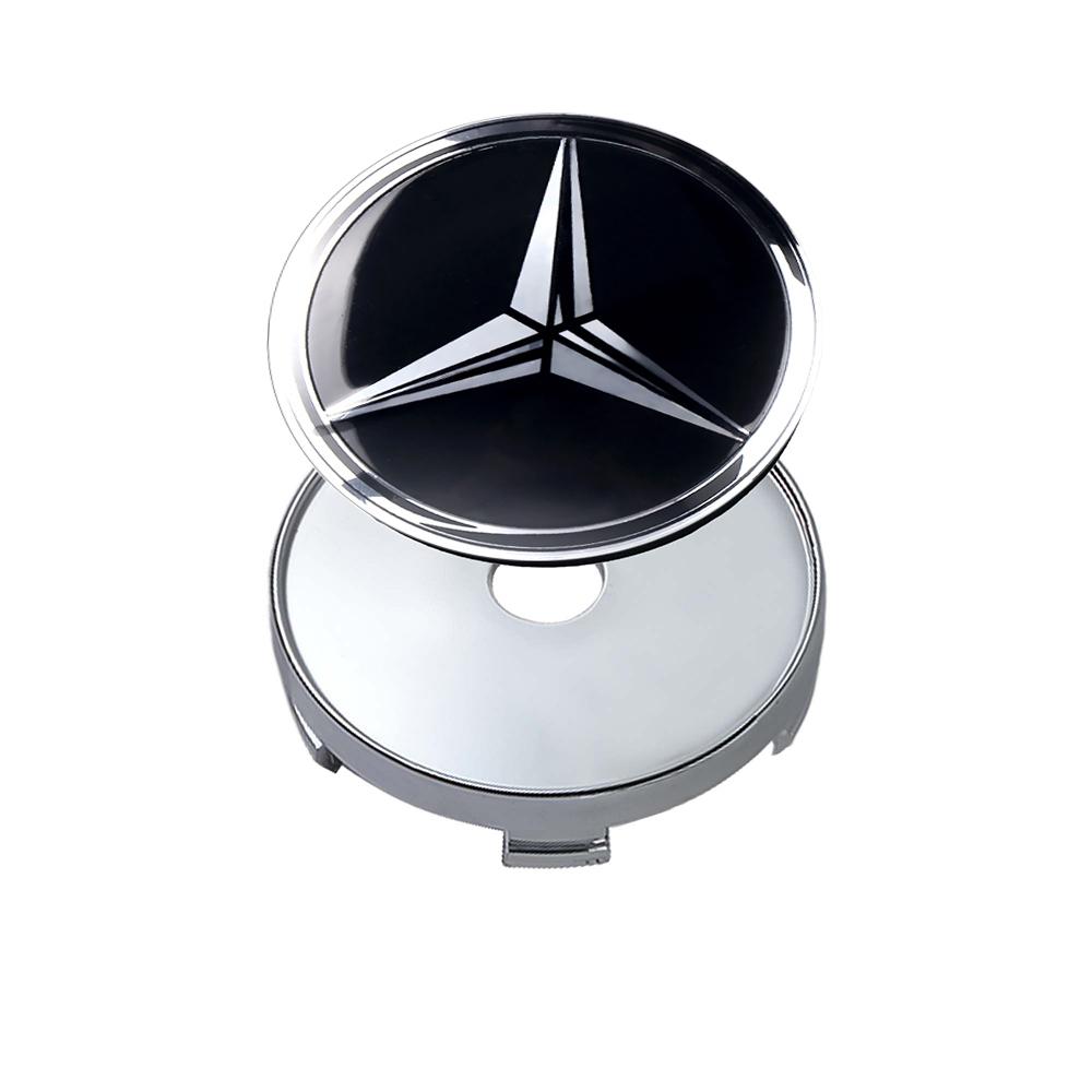60/63/68mm Aluminum ABS Car Wheel Center HubCaps Tire Cover Stickers Benz Badge Decor For Mercedes Benz W204 W202 W212 W220 W205