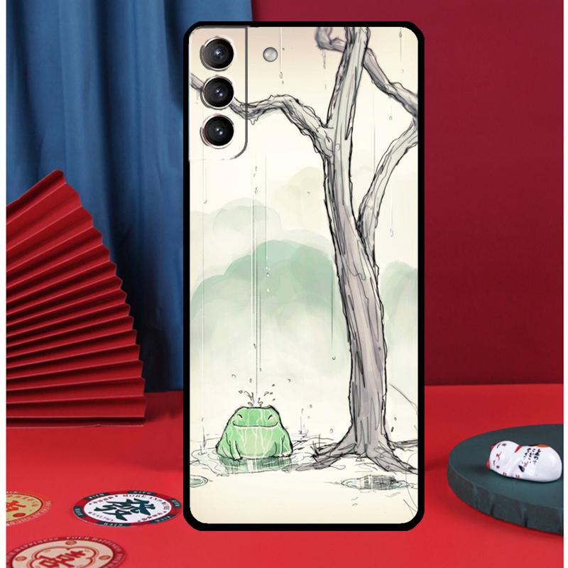 Милый Чехол-Лягушка для Телефона Samsung Galaxy S24 Ultra S9 S10 S20 FE S21 S22 S23 Plus S25 Ultra Задняя Крышка