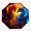 Dragons, Fantasy- Automatic umbrella, Four Seasons Portable Folding Umbrella, Suitable for Men and Women, Travel, Daily Compact Umbrella, Ou