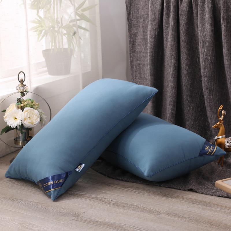 100% хлопок Hilton однотонные производители домашних подушек Прямая подушка 5-звездочная подушка для отеля Вакуумная компрессионная упаковка