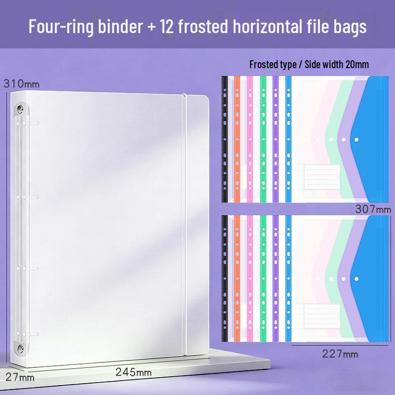 A4 Document Storage Folder - Test Paper & Data Clip Album