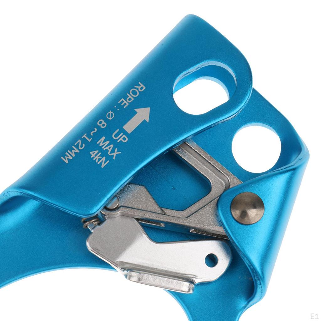Right Hand Ascender, Rock Climbing Tree Arborist Rappelling Gear Equipment Rope Clamp for 8~12mm