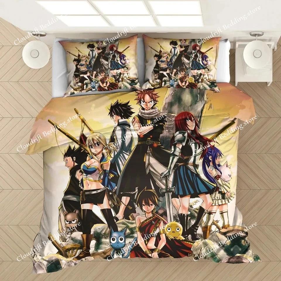 FAIRY TAIL Постельное белье 3D Пододеяльники Японские аниме-покрывала Постельное белье FAIRY TAIL (НЕТ листа) AYR026