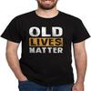 CafePress Старые Жизни Имеют Значение Футболка Мужская 100% Хлопок, Классическая Графическая Темная Футболка