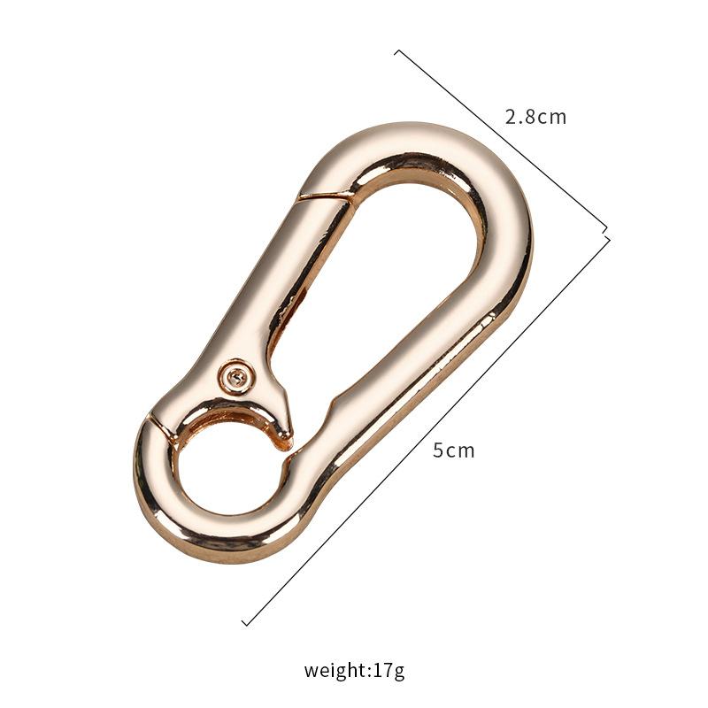 Premium Safety Mountaineering Buckle Creative Car Keychain Men's Waist Hanging Anti-Lost Key Chain Metal Hook Buckle Small Gift