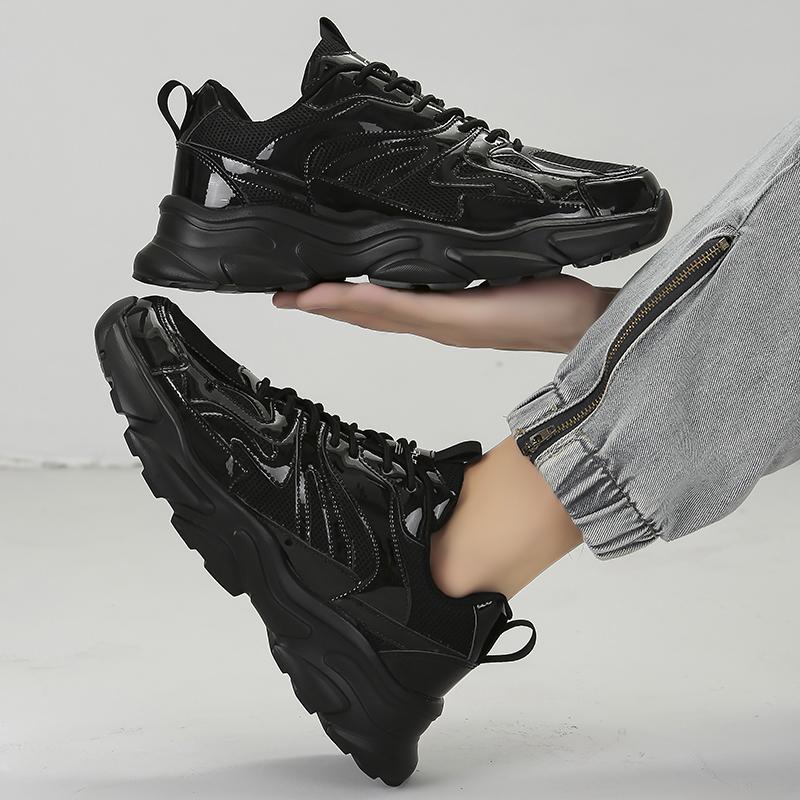 Мужская золотая спортивная обувь кроссовки студенческие хип-хоп черные туфли высокие баскетбольные кроссовки большого размера