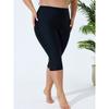 CHARMLEAKS Купальные брюки больших размеров для женщин с высокой талией, купальные капри, купальные шорты, леггинсы для плавания