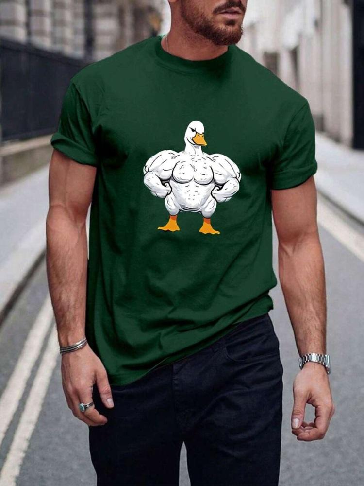 New Summer Casual Men's 3D Printed Gradient Short-sleeved Top Outdoor Sports Men's T-shirt Street Fashion T-shirt Letter Mens Top