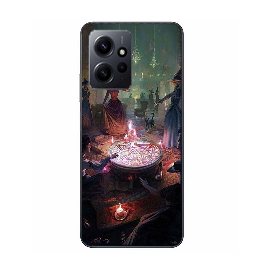 Witch Magic Phone Case For Redmi Note 13 5G 14 Pro Plus Redmi 12 12C 13C 14C 10 10A 10C 9 9C 9T 9A 8 8A K70 Pro TPU Clear Cover