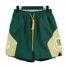 Mens Hip Hop Drawstring Shorts With Reflective 3M Letter Print Loose Fit Streetwear Cargo Jogger Pants