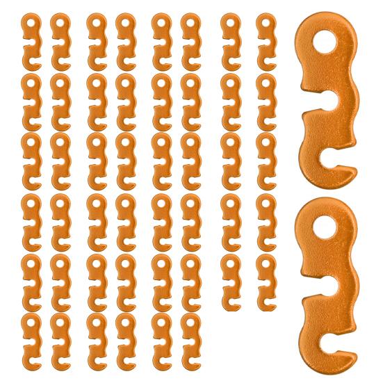 20/48/80/100Pcs Aluminum Alloy Guyline Cord Adjuster Tent Tensioner Heavy Duty Outdoor Camping Hiking