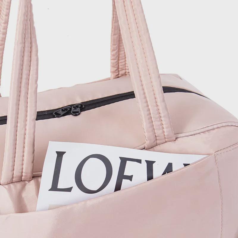 Дорожная сумка Lulu High-Value: Большая емкость для разделения влажного и сухого мусора, ручной мешок из хлопкового пуха