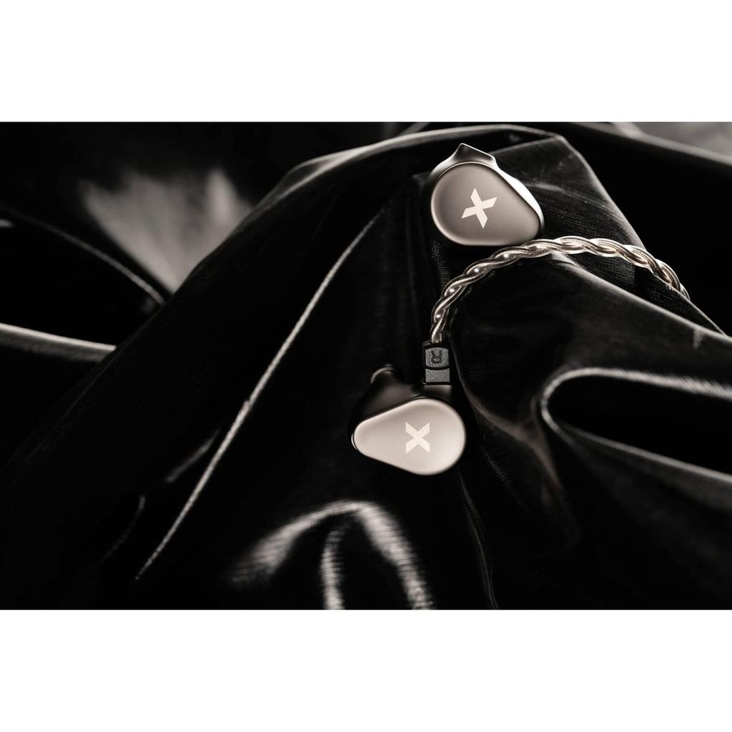 DUNU TITAN X In-Ear Monitors (IEM) HiFi Wired Earphones with 10mm DLC Diaphragm, 2Pin Detachable 3.5mm OCC Silver-Plated Cable for Gaming and Music