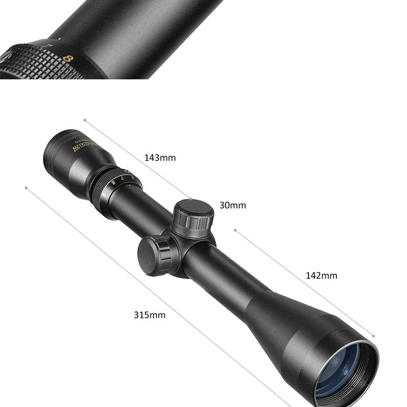 3-9X40 охотничий олень пневматический прицел проволочный дальномер сетка арбалет Mil Dot сетка прицел тактический оптический прицел