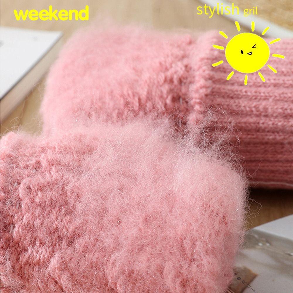 Windproof Cycling Driving Gloves Touch Screen All Finger Gloves Daily Short Mittens Winter