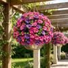 Garden Camp Decor Artificial Morning Glory Flowers with Ground Stake for Outdoor Yard