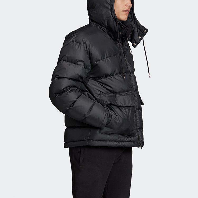 Adidas Originals Trefoil RYV Puffer Jacket With Removable Hood Men Outerwear Black FL0015