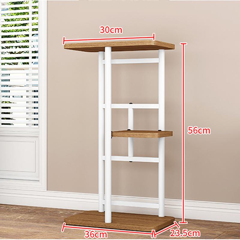 Подставка для растений, внутренняя металлическая полка для цветов с деревянным усиленным основанием, нескользящие угловые высокие держатели для цветов для патио, гостиной, балкона, сада, спальни