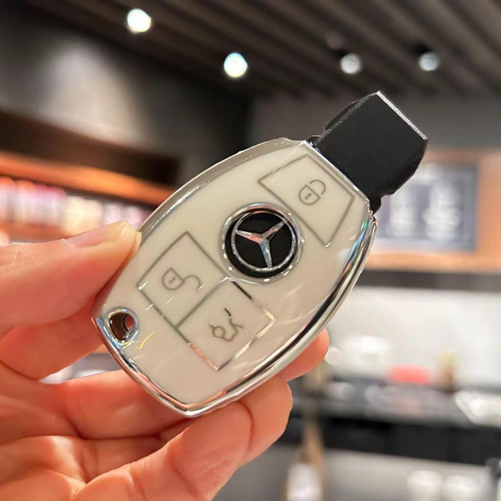 Чехол для ключа Mercedes-Benz E300L для C260L, C200L, A200L, GLE, GLC300L, GLA200, подходит для автомобильных ключей