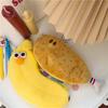 Banana Shape Pencil Case Chicken Leg Cosmetic Makeup Bag Kawaii Plush Pencil Bag  Kids