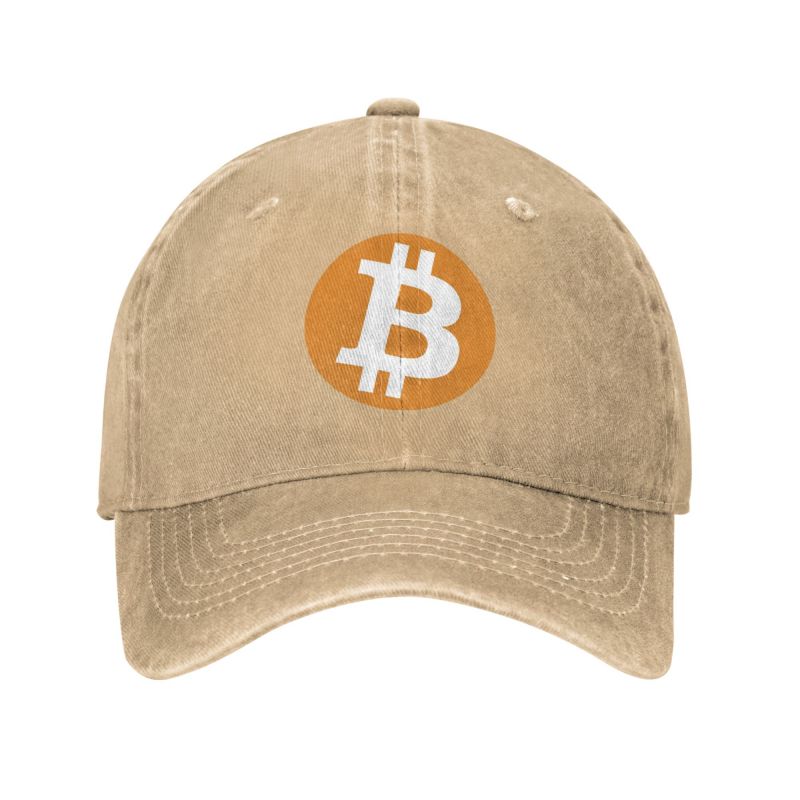 Classic Cotton Bitcoin Baseball Cap Women Unisex Personalized Adjustable Adult BTC Fans Dad Hat Hip Hop