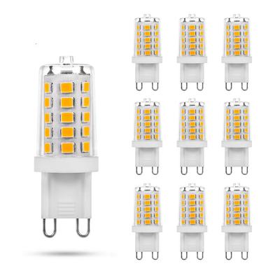 Светодиодная лампа G9 AC220V, 5 Вт, с регулировкой яркости, держатель из П К + керамики, без мерцания, 32 светодиода 2835SMD, сверхяркая, для домашнего освещения, люстры, замена 50 Вт галогенной лампы