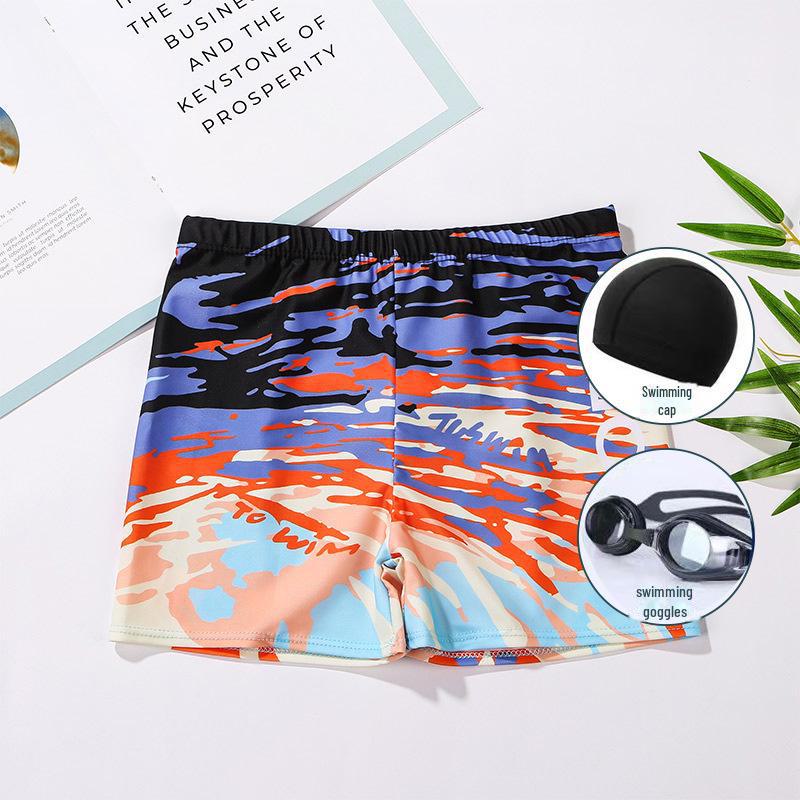 Men's Quick-Dry Loose Swim Trunks - Anti-Embarrassment Boxer Swimsuit for Beach