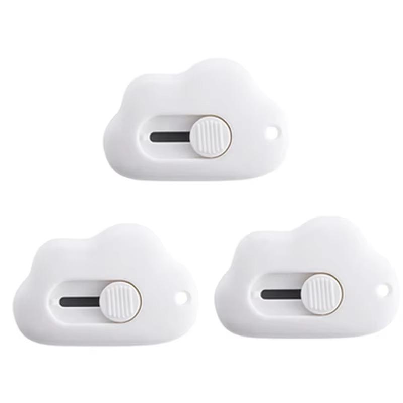 1-3 шт. Милые Мини Облачка Канцелярский Нож Нож Резак для Бумаги Арт Pкреативное Облако Милый Мультяшный Нож-коробка Канцелярские Товары Резак для Скотча Трехцветный на Выбор