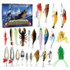 2025 Fishing Advent Calendar Christmas Countdown Calendar 24 Days Fishing Lures Set Xmas Birthday Gifts for Fisher Men Teen Boys