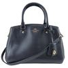 Used Handbag F34835 Leather Navy Mini