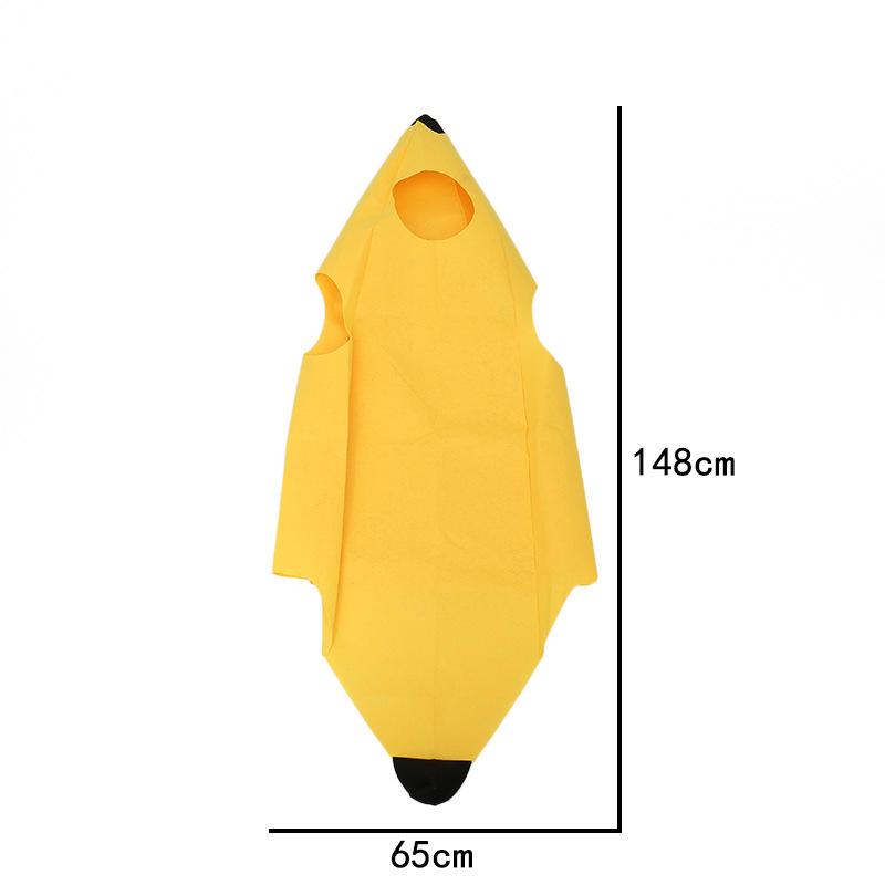 Забавный костюм банана для взрослых на Хэллоуин для карнавала