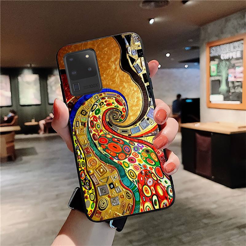 Чехол для телефона "Поцелуй" Климта для Samsung S20 lite S21 S10 S9 plus для Redmi Note8 9pro для Huawei Y6