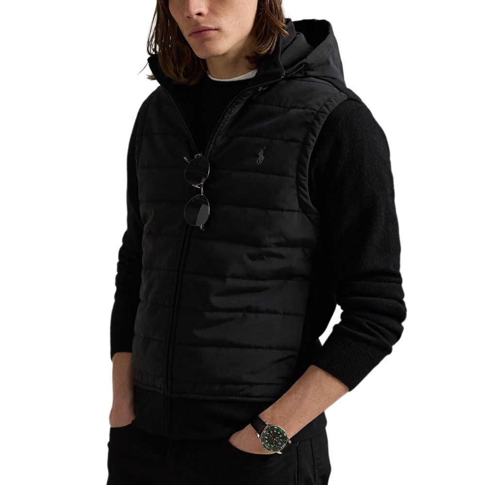 Polo Ralph Lauren Жилеты Мужские Черные С Капюшоном (Несъемный) Умеренный Другое MNPOKNI1N220020-001