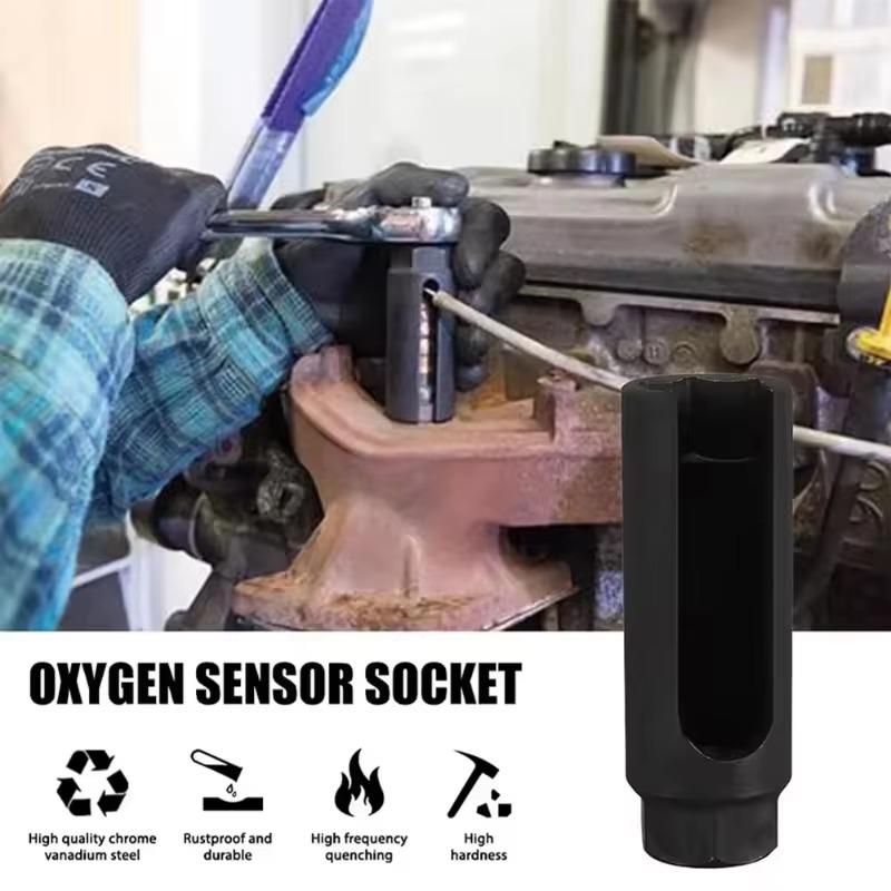 Универсальный кожух датчика кислорода Инструмент для снятия датчика кислорода Гнездо датчика кислорода с боковым вырезом для провода Автомобильные детали