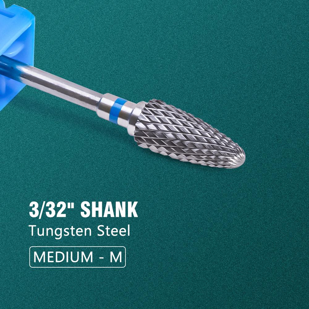 Dmoley Ceramic Tungsten Nail Drill Bit Electric Manicure Drills For Machine Milling Cutter Nail Burr Pedicure Accessories Tools