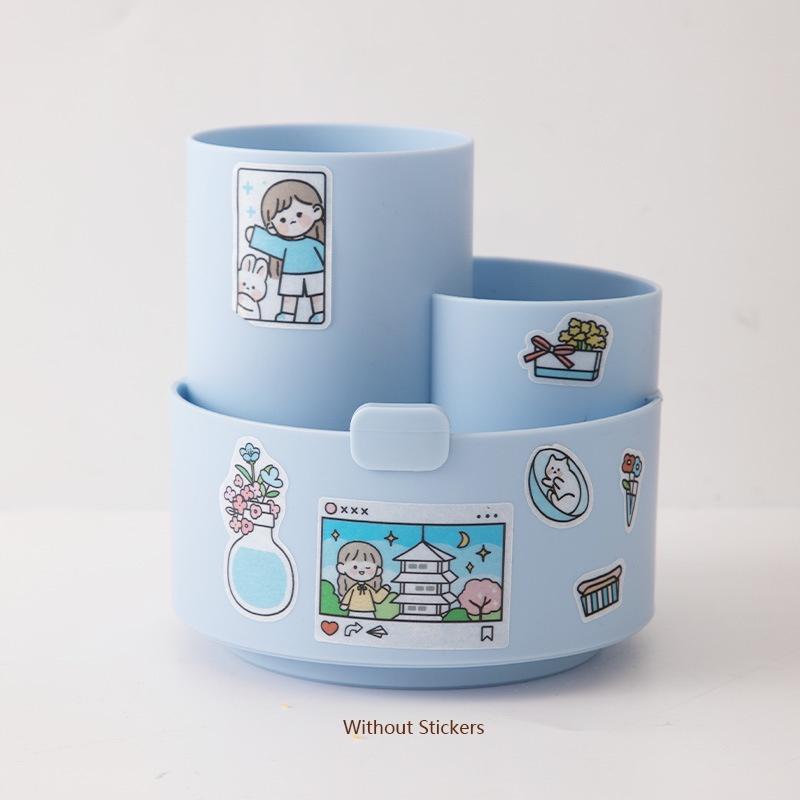 Desktop Pen Holder With Rotating Feature For Better Organization Of Clutter