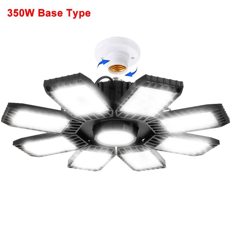 AC 85-265V 250W 6500K E27 Светодиодная лампа для гаража Регулируемая деформируемая лампа Потолочный светильник для магазина/склада/мастерской