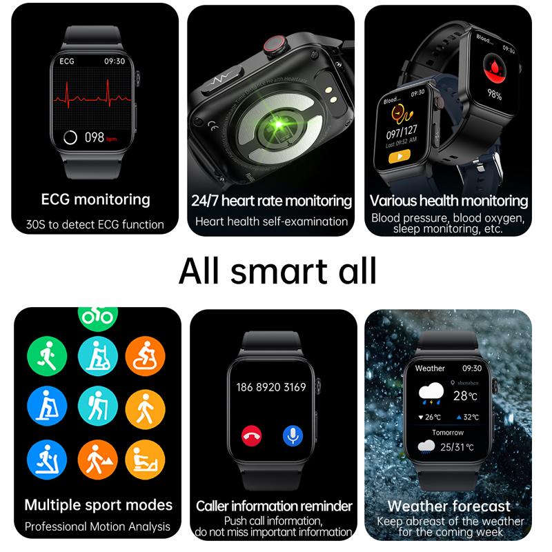 LIGE Новые оригинальные умные часы для мужчин ЭКГ + PPG пульсометр кровяное давление часы для здоровья IP68 водонепроницаемые умные часы спортивные часы