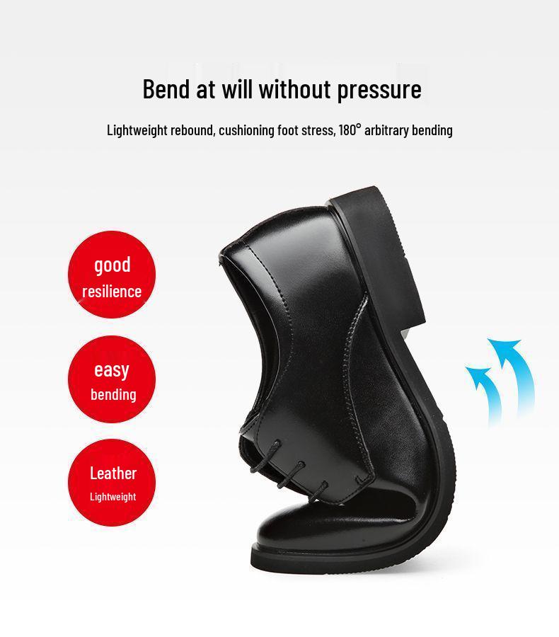 Мужская водонепроницаемая кожаная деловая повседневная обувь 2025 - Британский стиль, мягкая подошва