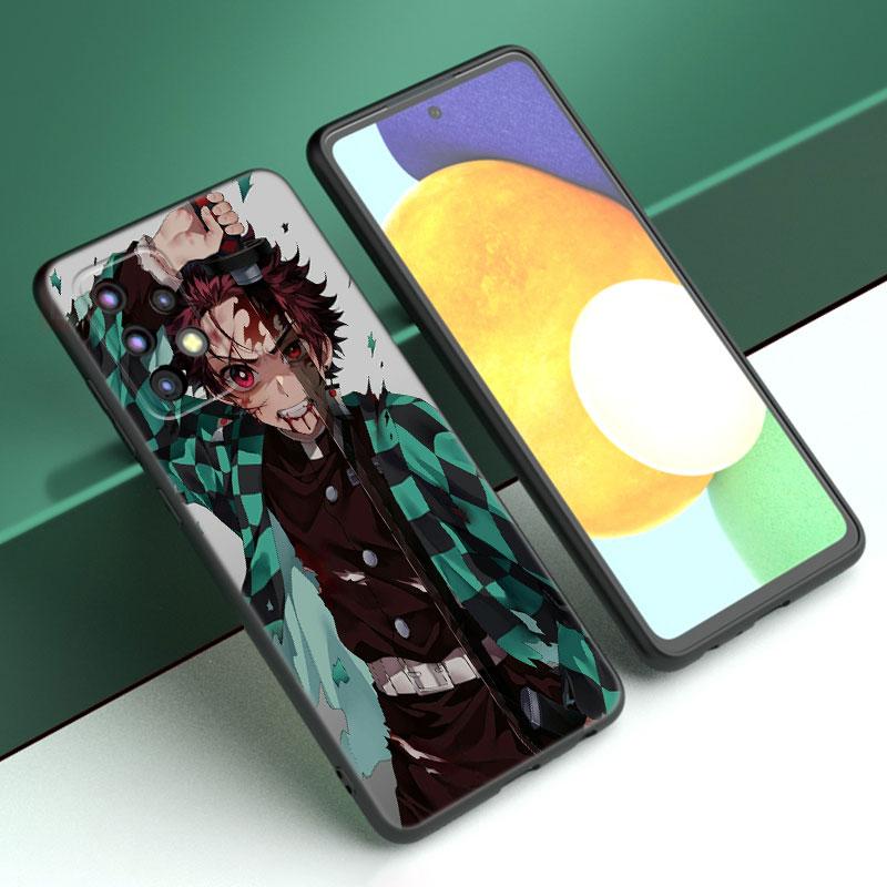 Чехол для телефона Anime Demon Slayer для Samsung A04 A21 A30 A50 A52 S A13 A14 A22 A23 A32 A53 A73 5G A11 A12 A31 A33 A51 A70 A71 A72